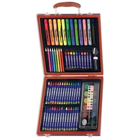 Bộ Màu Vẽ Hộp Gỗ MS-78W-Colormate
