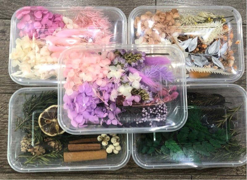 Set Hoa Khô Hộp
