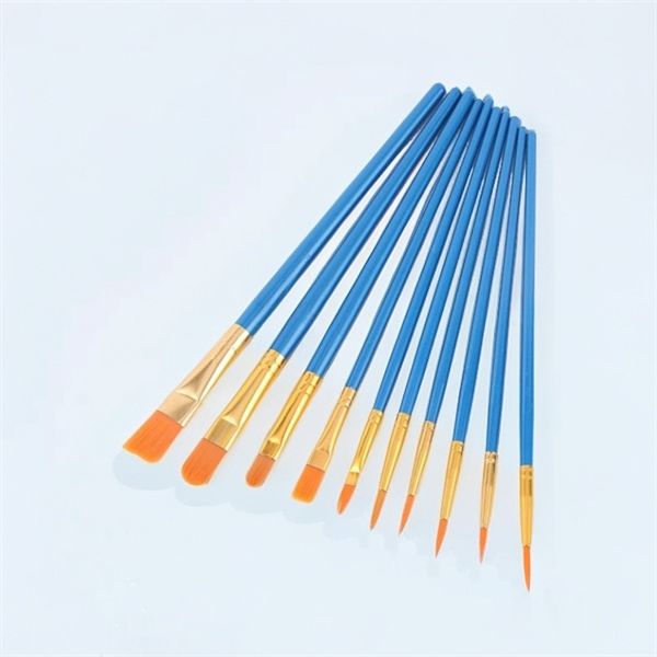 Bộ 10 cây cọ vẽ màu nước chất liệu nylon
