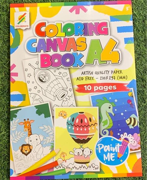 Tập tô màu canvas A4-Colormate