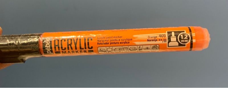 Acrylic Marker 1.2 Tip Orange