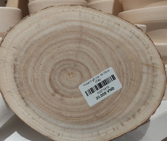 Khoanh gỗ tròn 14-15cm