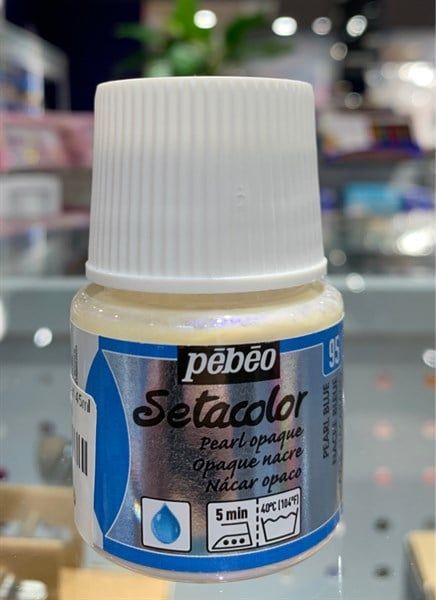 Setacolor opaque pearl 45ml Pearl blue