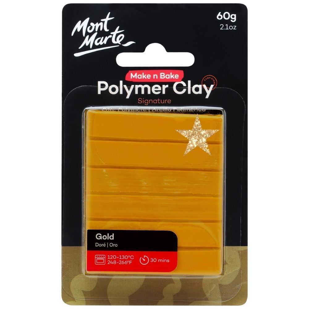 Đất Sét Polymer MM Make n Bake 60g - Gold