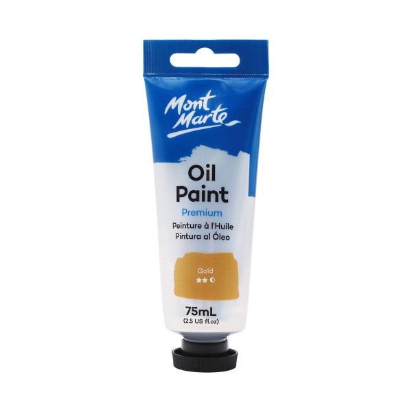 MM Oil Paint 75ml Gold Colormate Art & Craft