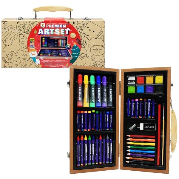BỘ MÀU VẼ - HỘP GỖ M55 NOEL-Colormate
