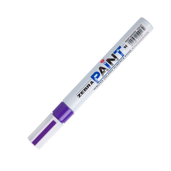 Viết sơn Zebra Paint Marker - Màu Tím 1.5mm