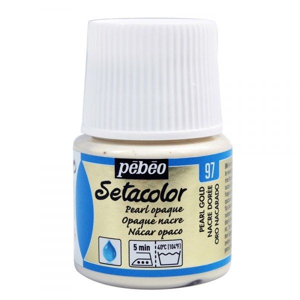 Setacolor opaque pearl 45ml Pearl gold
