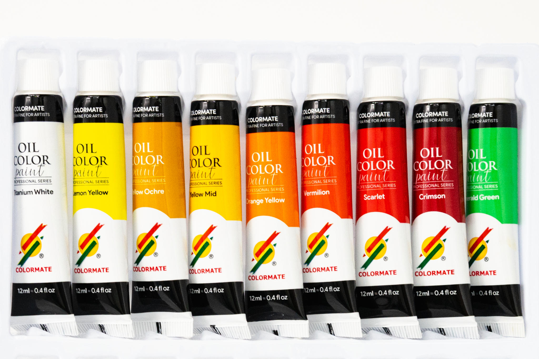 Hộp màu sơn dầu 18 tuýp (oil paint)-Colormate