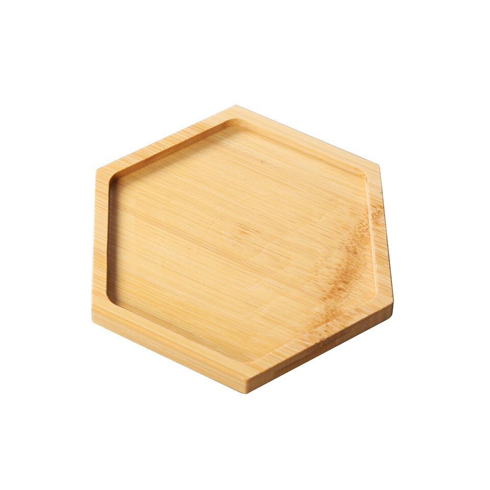 Miếng gỗ lập phương trang trí đá
