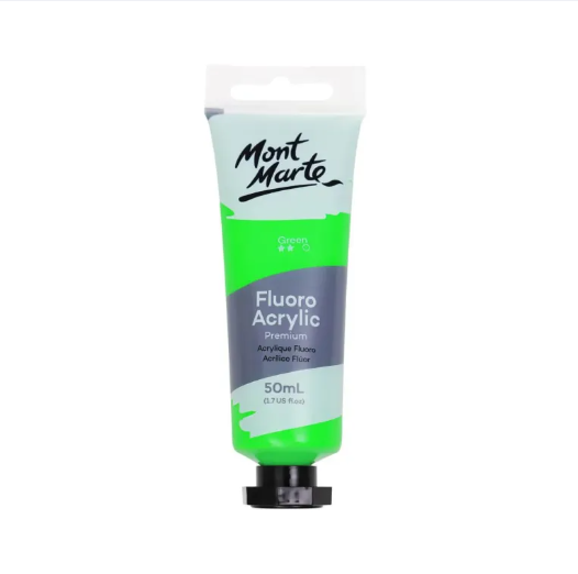 MM Fluoro Acrylic Paint 50ml - Green