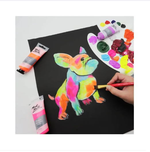 MM Fluoro Acrylic Paint 50ml - Pink