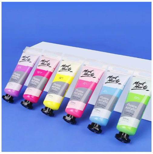 MM Fluoro Acrylic Paint 50ml - Pink