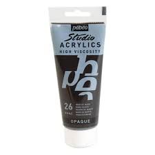 Studio acrylic 100ml Mars black