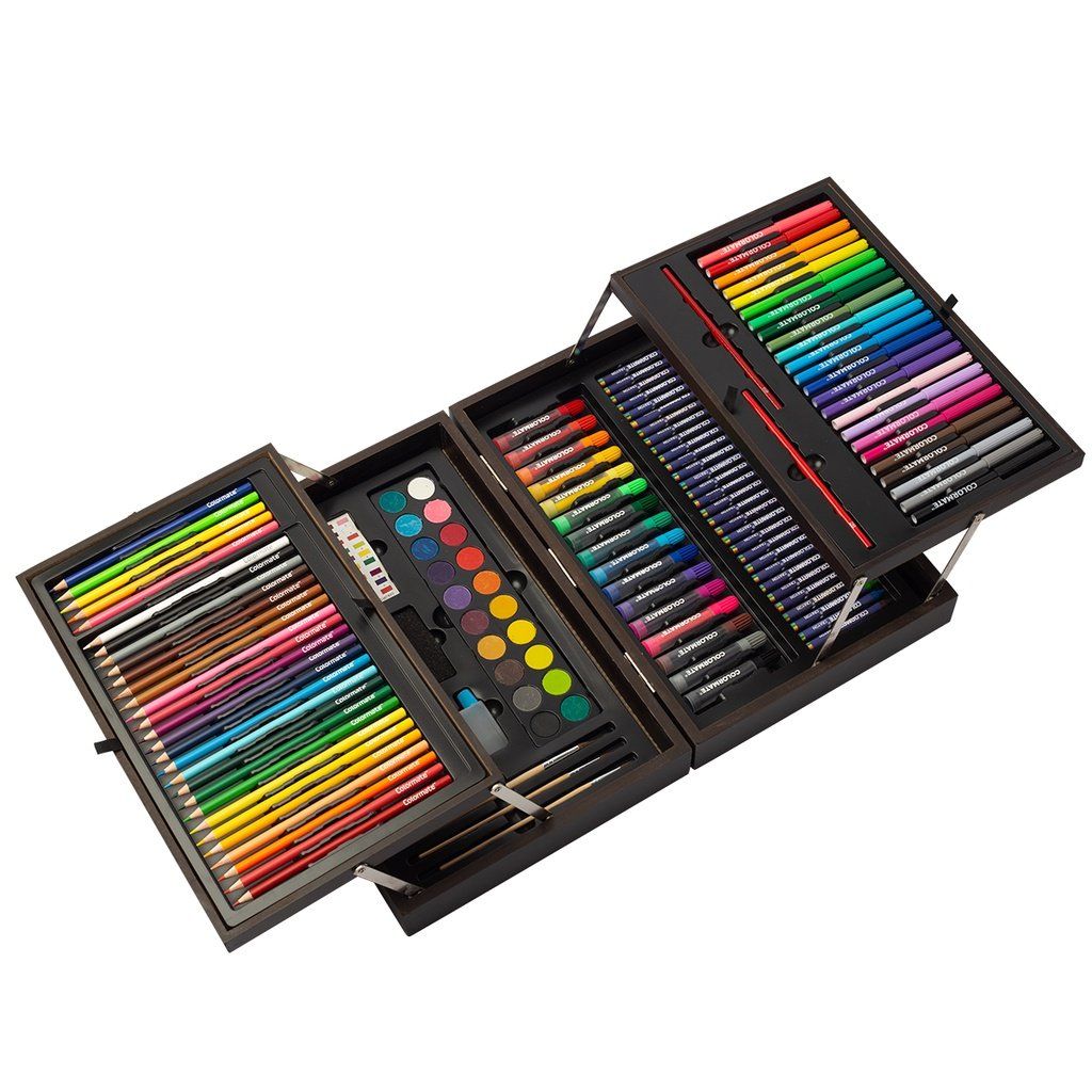 Bộ Màu Vẽ Hộp Gỗ MS-149W-Colormate