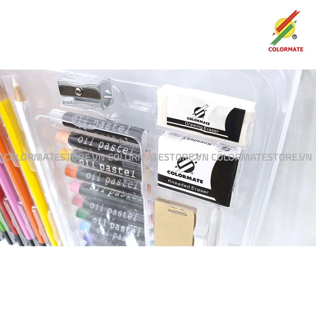 Bộ Màu Vẽ Hộp Nhựa Cao Cấp CM-30PLS-Colormate