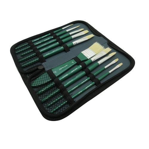 Bộ 10 Cây Cọ Vẽ Màu Dầu, Cọ vẽ Mont Marte, Bộ cọ vẽ cao cấp