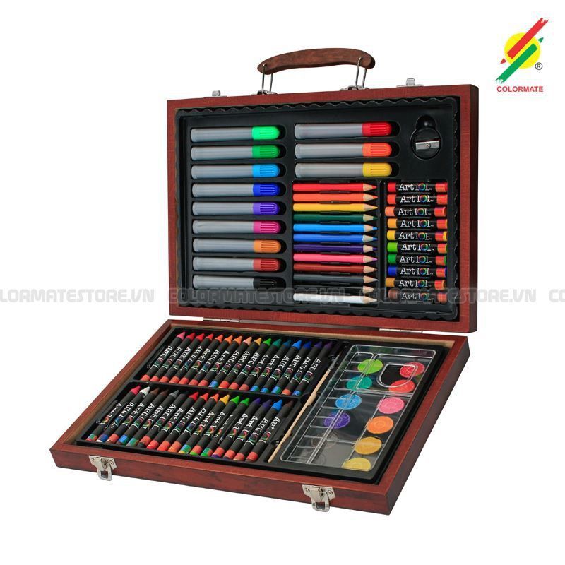Bộ Màu Vẽ Hộp Gỗ MS-82W-Colormate