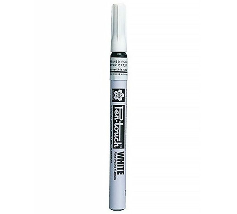 Bút lông Pen-Touch, nét mãnh 1.0mm màu Trắng