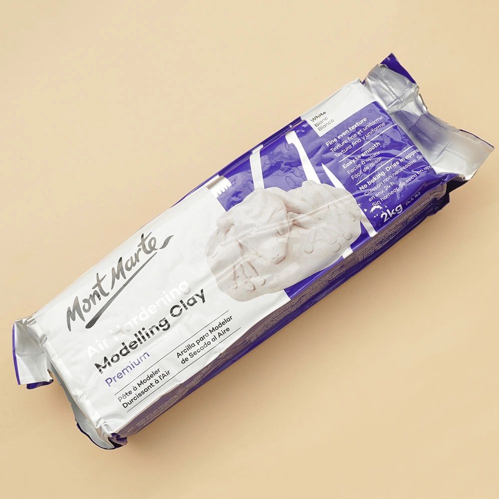 Đất sét tự khô - MM Air Hardening Modelling Clay - White 2kgs