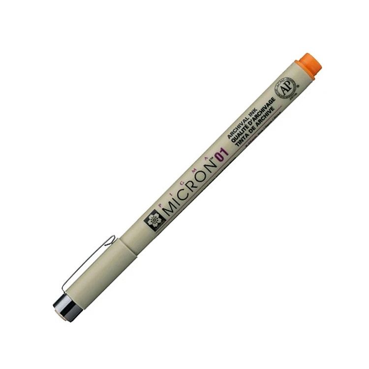 Bút kim vẽ kỹ thuật Pigma Micron 01 Màu Cam