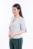 Áo kiểu nữ croptop cổ xẻ v đan dây