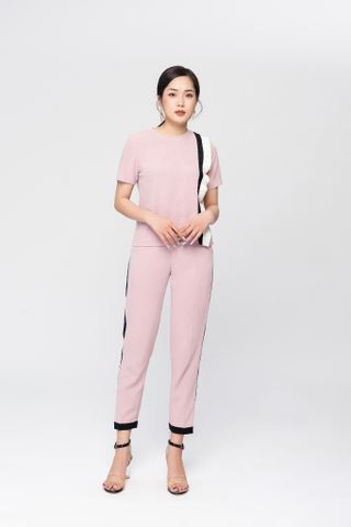 Set quần baggy + áo đáp bèo