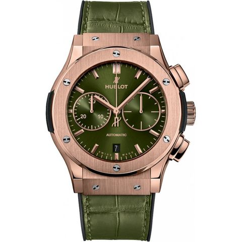 Đồng hồ Hublot Classic Fusion Chronograph Green King Gold 45mm 521.ox.8980.lr