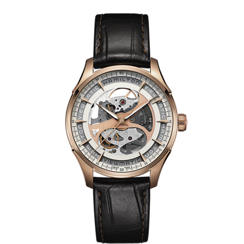 Đồng hồ HAMILTON Jazzmaster Viewmatic Skeleton Gold H42545551