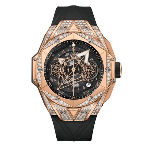 Hublot Sang Bleu II King Gold Pave 418.OX.1108.RX.1604.MXM20