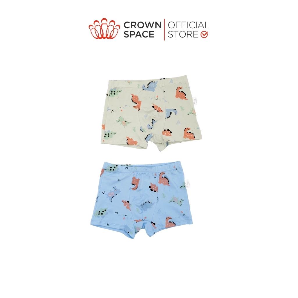 Combo 2 Quần Chip Bé Trai Kháng Khuẩn, Thoáng Mát | Crown Space CKBS8020301