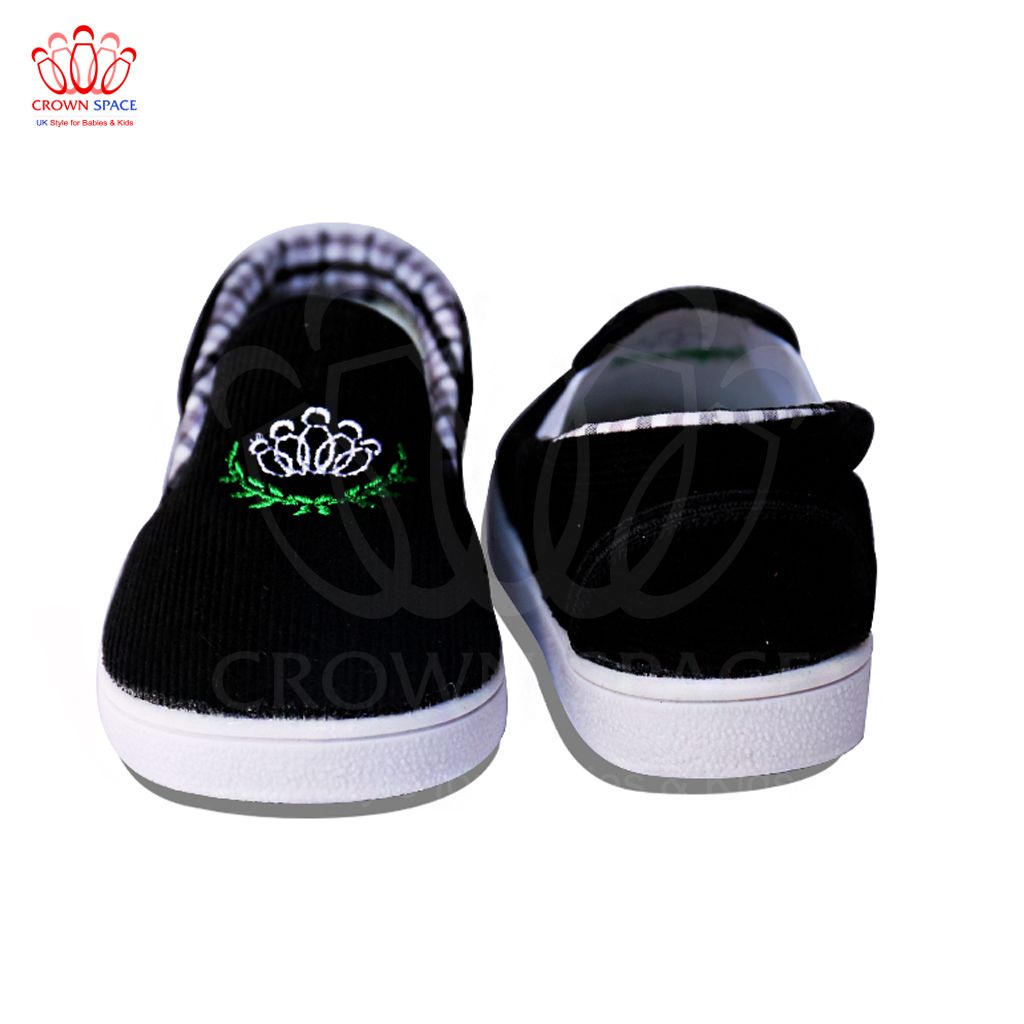 Giày Vải Tập Đi Bé Trai Bé Gái Đẹp Crown UK Royale Baby Walking Shoes Trẻ em Cao Cấp 132_857 Nhẹ Êm Size 6-10/2-6 Tuổi