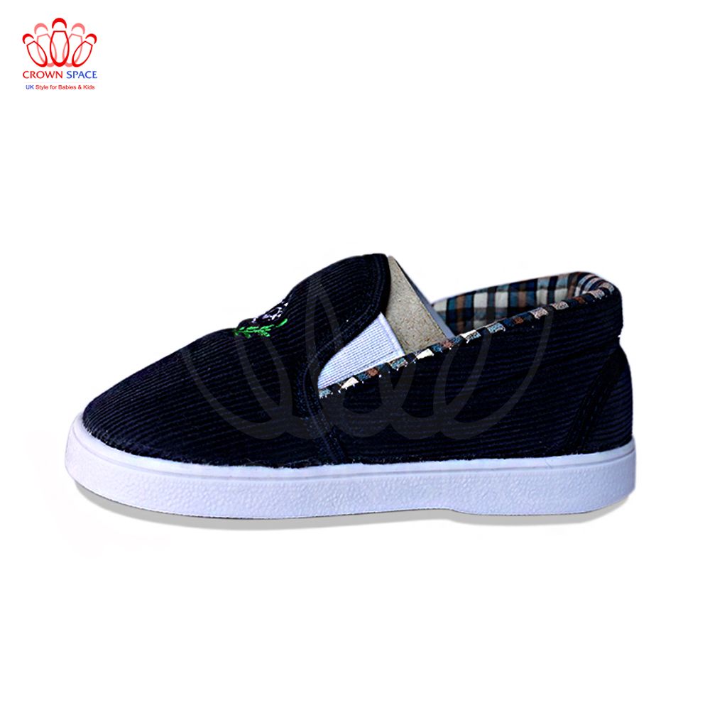 Giày Vải Tập Đi Bé Trai Bé Gái Đẹp Crown UK Royale Baby Walking Shoes Trẻ em Cao Cấp 132_857 Nhẹ Êm Size 6-10/2-6 Tuổi