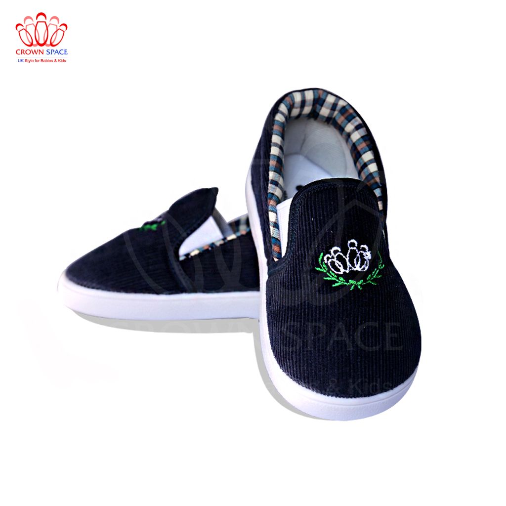 Giày Vải Tập Đi Bé Trai Bé Gái Đẹp Crown UK Royale Baby Walking Shoes Trẻ em Cao Cấp 132_857 Nhẹ Êm Size 6-10/2-6 Tuổi