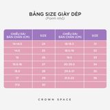  Giày Sneaker Trẻ Em Cao Cấp Chính Hãng Crown Space Dành Cho Bé Gái Đi Chơi Đi Học CRUK258 Size 26 - 35 