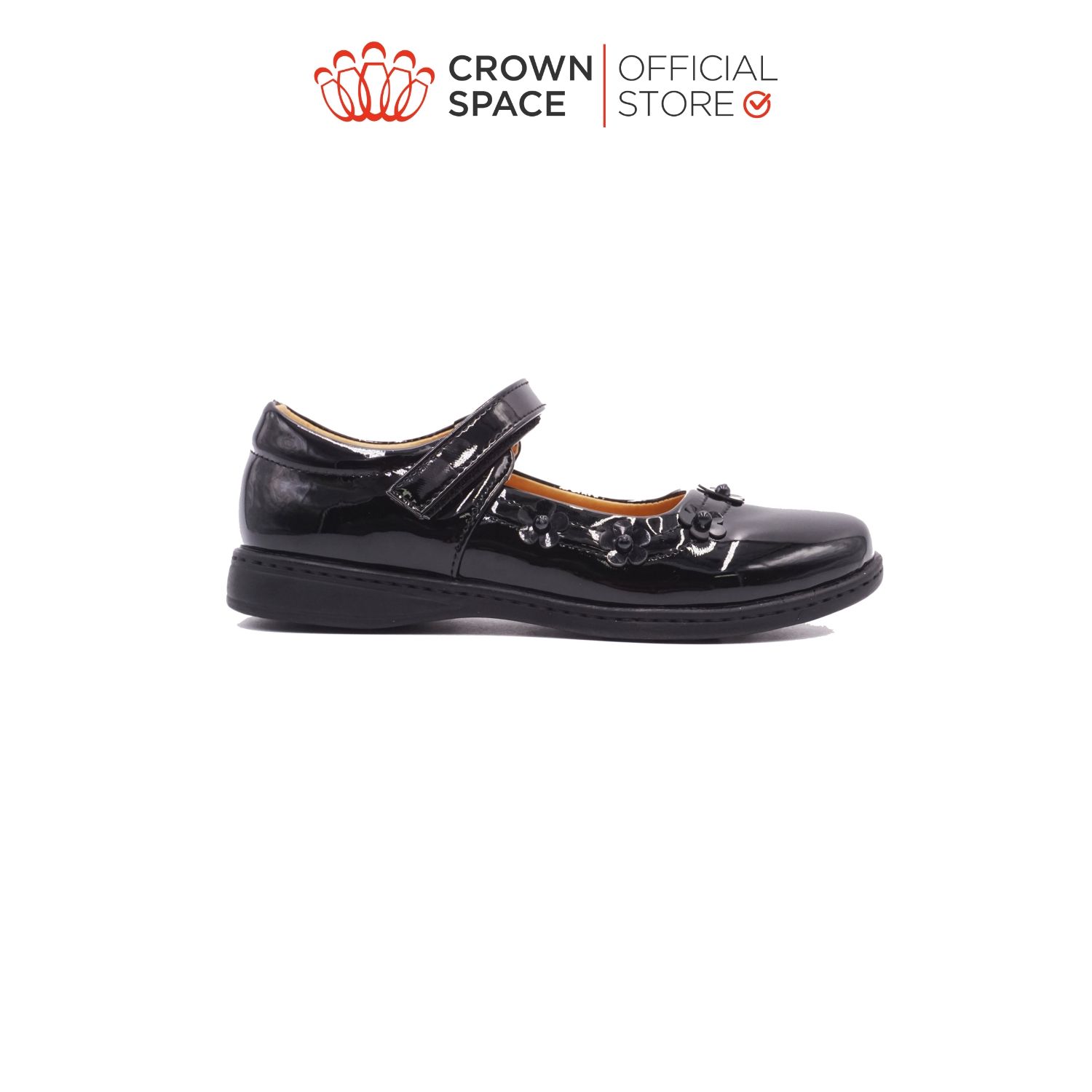  Giày Búp Bê School Shoes Đi Học Trẻ Em Cao Cấp Chính Hãng Crown Space Dành Cho Bé Gái CRUK3058 Size 28 - 38 