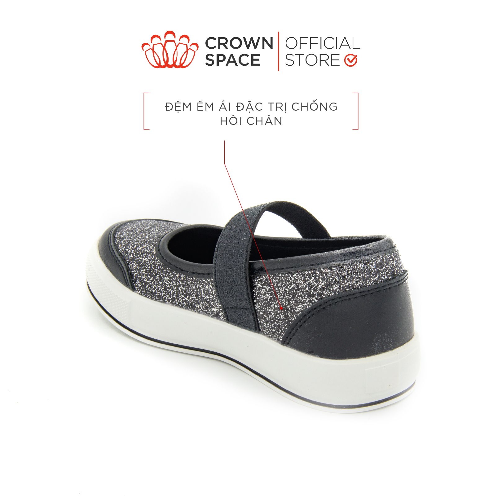  Giày Sneaker Trẻ Em Cao Cấp Chính Hãng Crown Space Dành Cho Bé Gái Đi Chơi Đi Học CRUK258 Size 26 - 35 