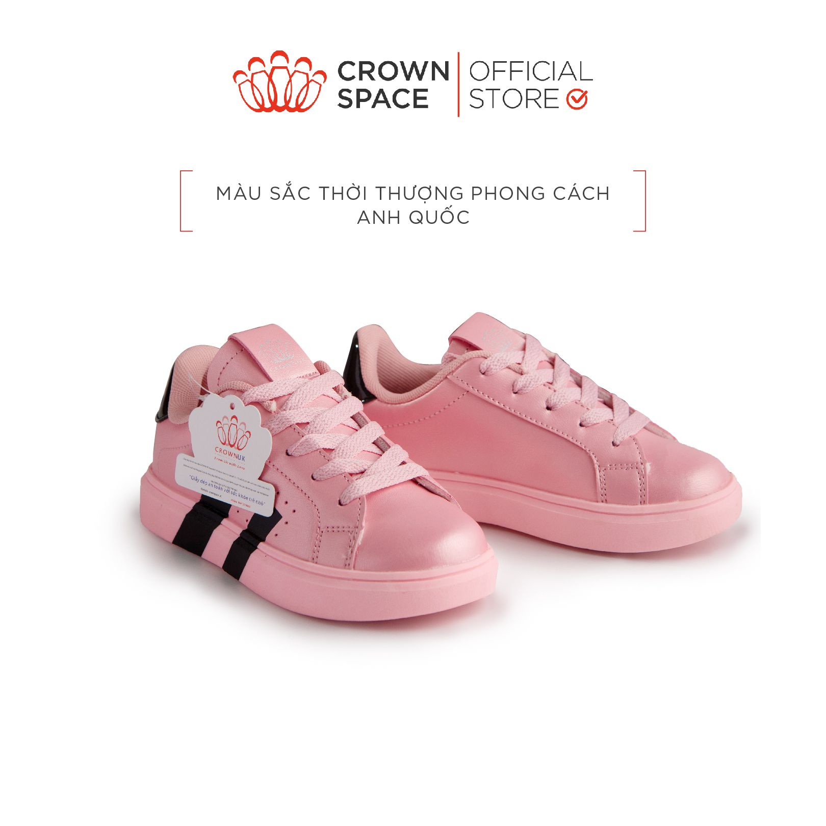  Giày Thể Thao Trẻ Em Sneaker Dành Cho Bé Trai Bé Gái Đi Học Đi Chơi Cao Cấp Chính Hãng Crown Space CRUK215 Size 28-36 
