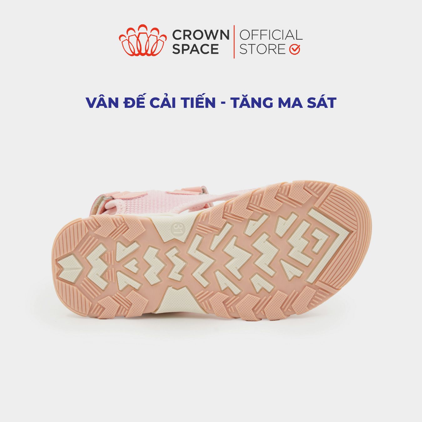  Dép Quai Hậu Sandals Trẻ Em Cao Cấp Chính Hãng Crown Space Dành Cho Bé Trai Bé Gái Đi Chơi Đi Học CRUK580 Size 30 - 36 