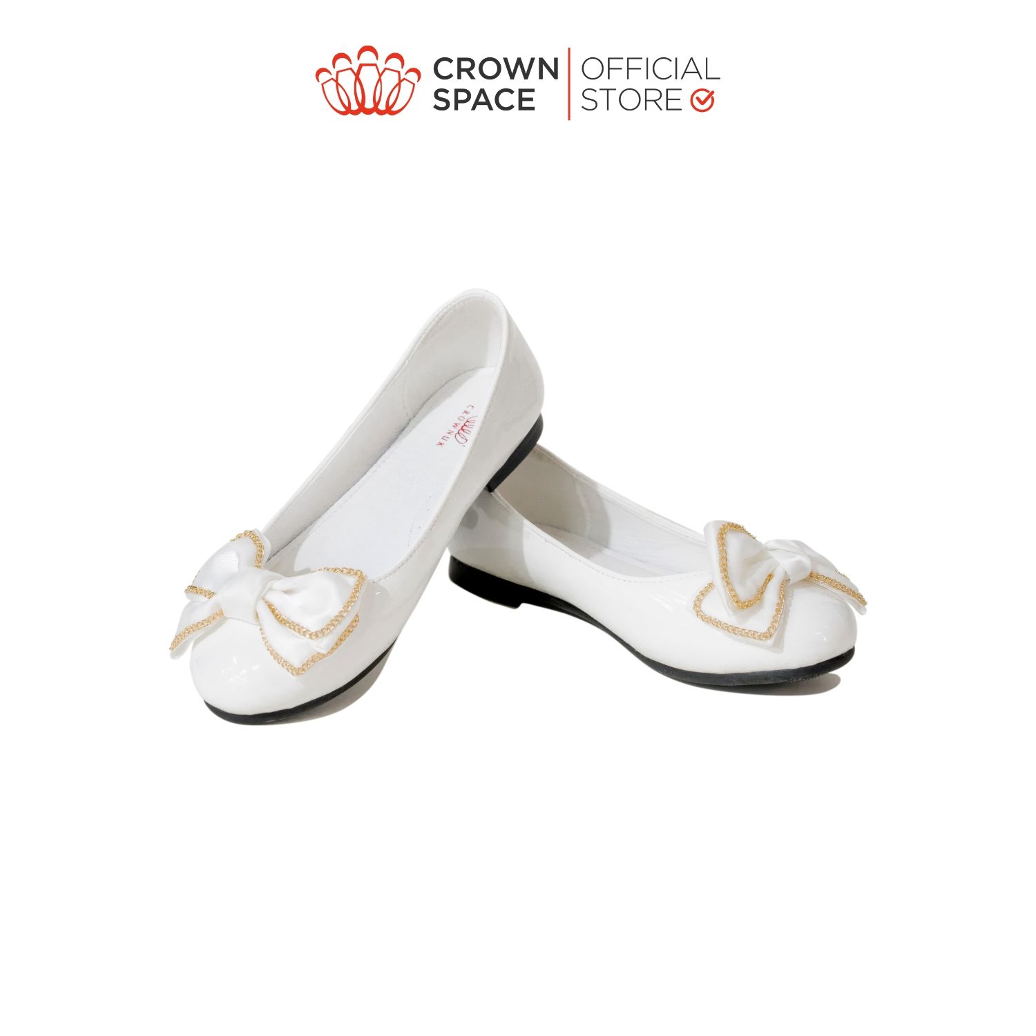  Giày Búp Bê Trẻ Em Cao Cấp Chính Hãng Crown Space Dành Cho Bé Gái Đi Chơi Đi Học CRUK3132 Size 28 - 37 