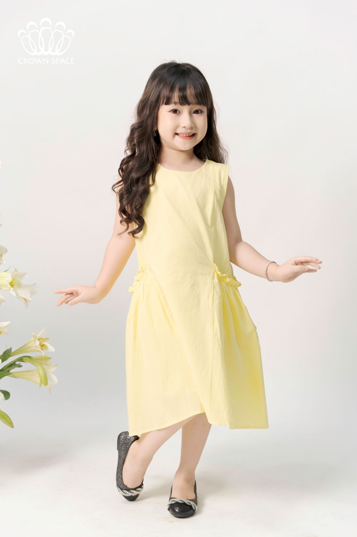 Váy Cotton Bé Gái Thoáng mát Mùa Hè | Crown Space CKGS2840701