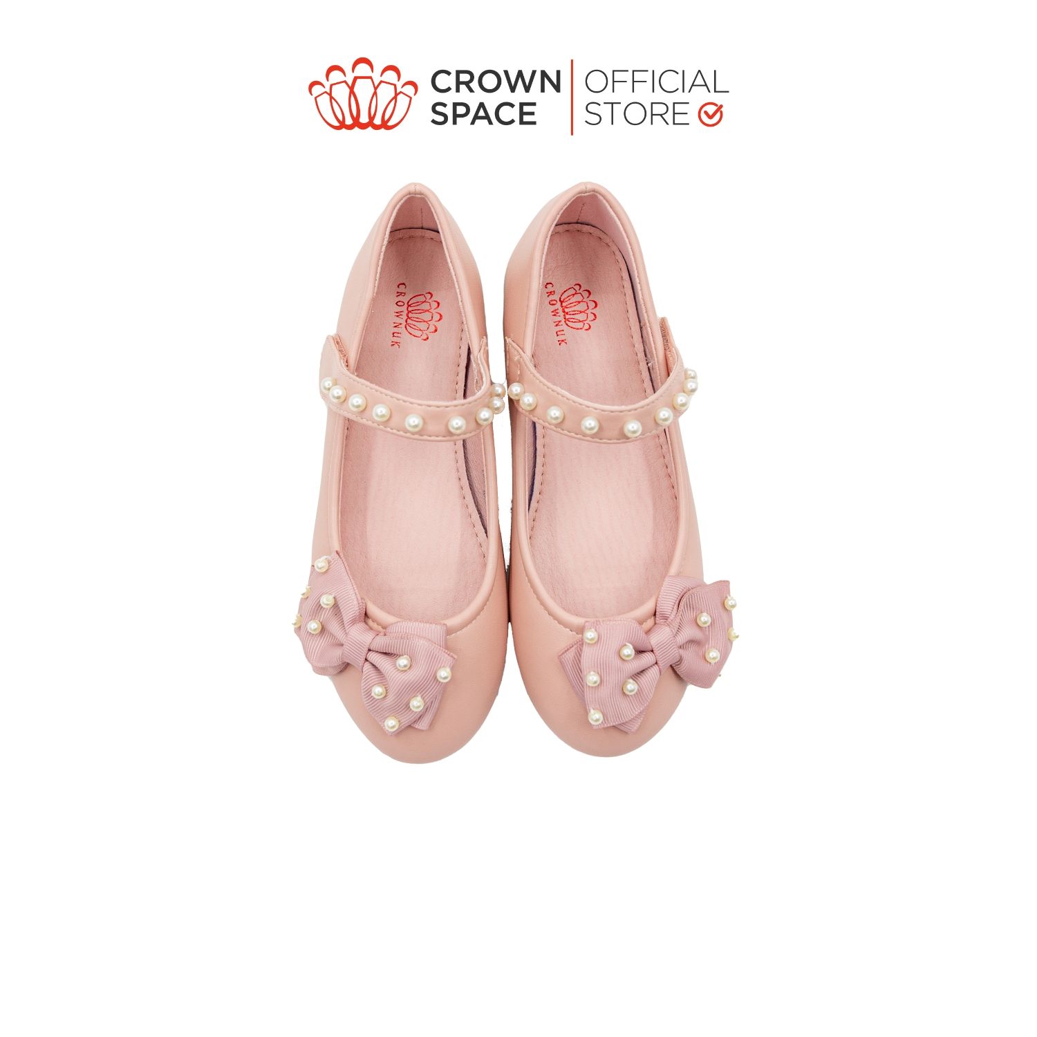  Giày Búp Bê Trẻ Em Cao Cấp Chính Hãng Crown Space Dành Cho Bé Gái Đi Chơi Đi Học CRUK3145 Size 30 - 36 