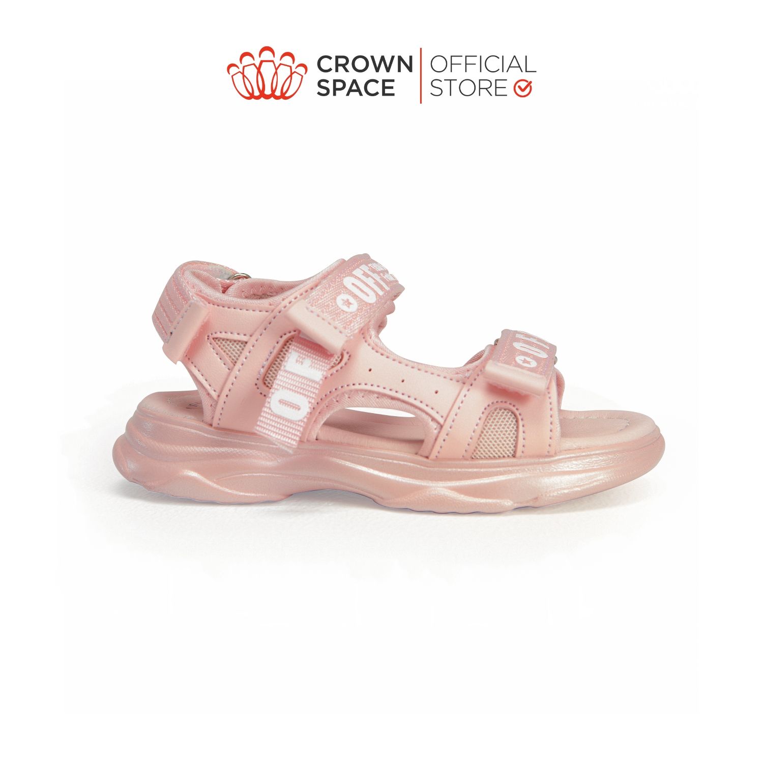  Dép Quai Hậu Sandals Trẻ Em Cao Cấp Chính Hãng Crown Space Dành Cho Bé Gái Đi Chơi Đi Học CRUK550 Size 26 - 36 