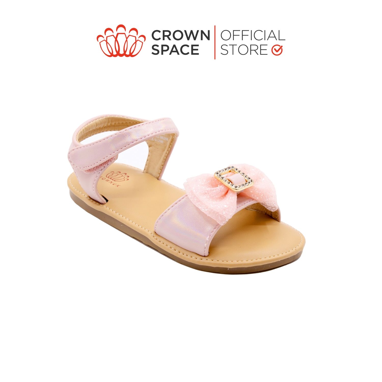 Sandal Quai Hậu Bé Gái Êm Ái, Bảo Vệ, Dễ Thương Cho Bé | Crown Space CRUK7042