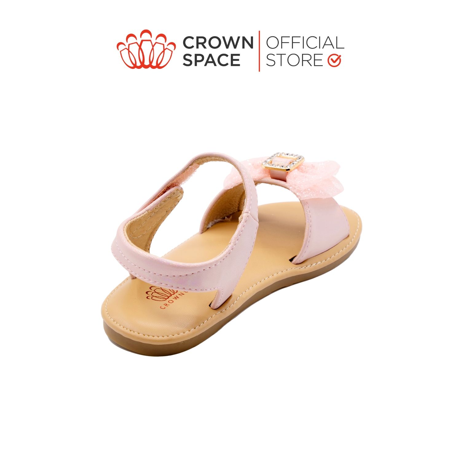 Sandal Quai Hậu Bé Gái Êm Ái, Bảo Vệ, Dễ Thương Cho Bé | Crown Space CRUK7042