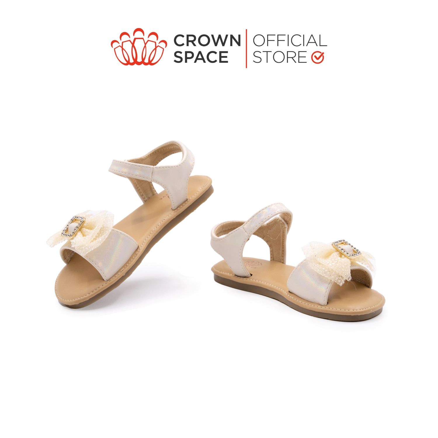Sandal Quai Hậu Bé Gái Êm Ái, Bảo Vệ, Dễ Thương Cho Bé | Crown Space CRUK7042
