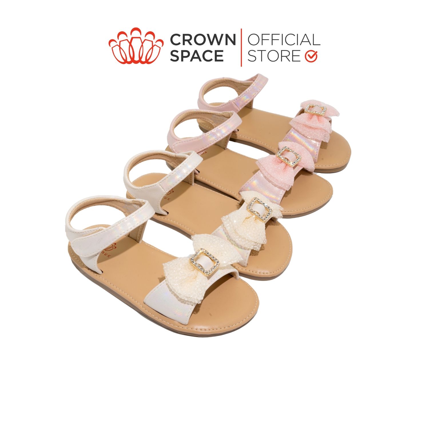Sandal Quai Hậu Bé Gái Êm Ái, Bảo Vệ, Dễ Thương Cho Bé | Crown Space CRUK7042