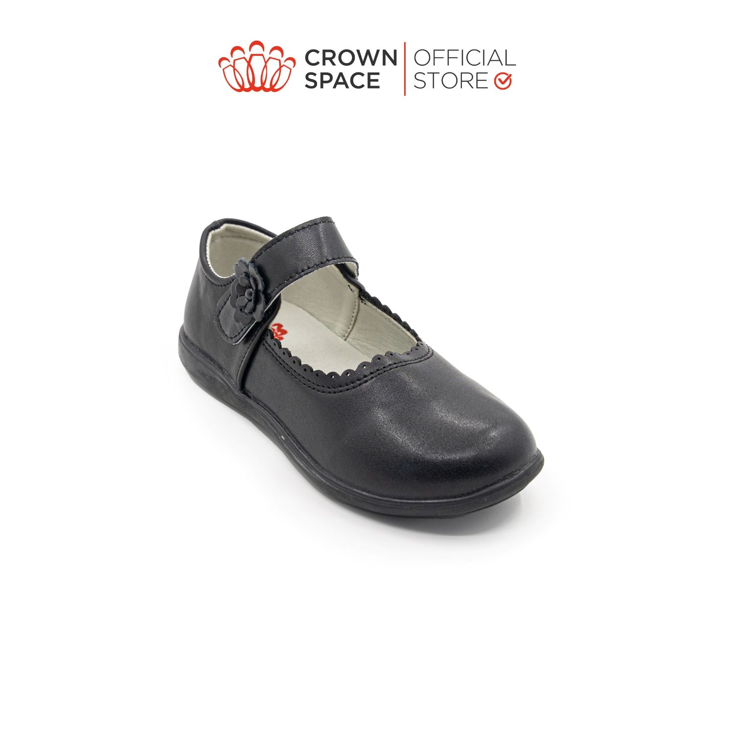  Giày Búp Bê School Shoes Đi Học Trẻ Em Cao Cấp Chính Hãng Crown Space Dành Cho Bé Gái CRUK3073 Size 30 - 36 