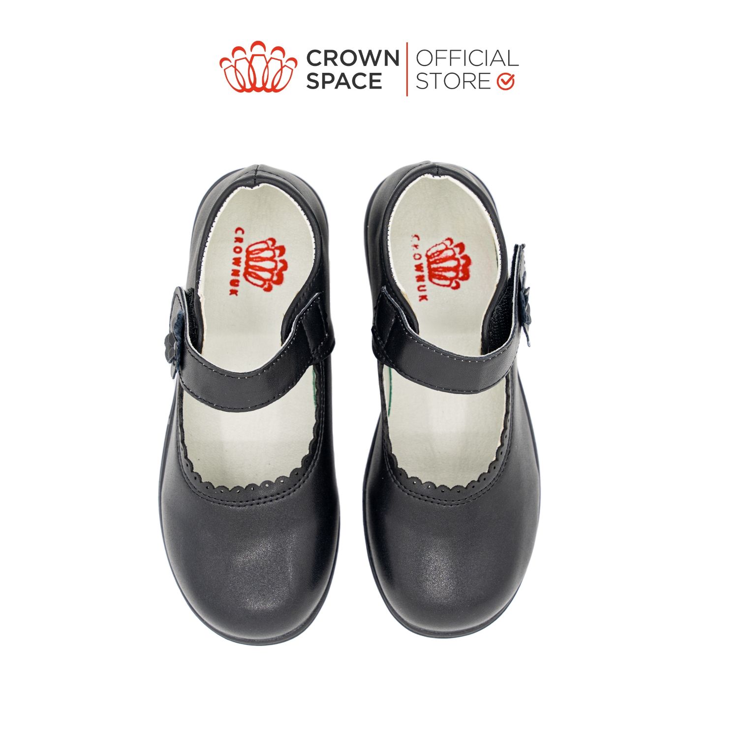  Giày Búp Bê School Shoes Đi Học Trẻ Em Cao Cấp Chính Hãng Crown Space Dành Cho Bé Gái CRUK3073 Size 30 - 36 