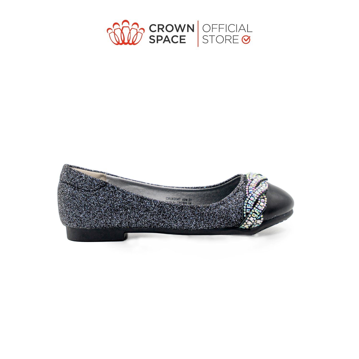  Giày Búp Bê Trẻ Em Cao Cấp Chính Hãng Crown Space Dành Cho Bé Gái Đi Chơi Đi Học CRUK3147 Size 30 - 36 